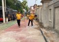 Wujudkan Lingkungan ASRI, Kapolresta Bengkulu Pimpin Kebersihan Seputaran Mako
