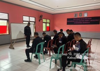 Personel Brimob Bengkulu Asah Kemampuan Taktik Gerilya melalui Latihan Rutin