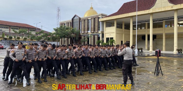 Dalmas Polda Bengkulu Asah Taktik Dan Formasi Dalam Latihan Rutin