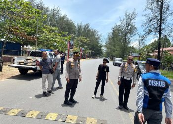 Polresta Bengkulu Pasang Rumble Strip di Kawasan Pantai Panjang, Tekan Aksi Balap Liar