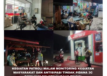Polres Bengkulu Tengah Tingkatkan Patroli Malam, Antisipasi Gangguan Kamtibmas