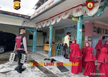 Ditsamapta Polda Bengkulu Gelar Patroli Dialogis dan Pengawalan Pendistribusian MBG (Makan Bergizi Gratis) ke Sekolah di Kota Bengkulu