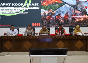 Kapolda Bengkulu Tegaskan Zero Tolerance Terhadap Pembakaran Lahan dalam Rakor Penanggulangan Karhutla