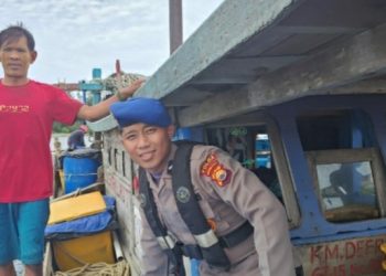 Ditpolairud Polda Bengkulu Gelar Patroli Perairan menggunakan Kapal Polisi XXVII-2007 di Perairan Karang Lebar