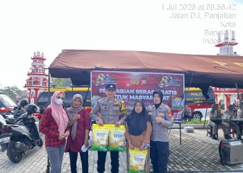 Hari Bhayangkara Ke-80: Polresta Bengkulu dan Polda Bengkulu Salurkan 1.500 Karung Beras Gratis untuk Masyarakat
