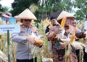 Kapolres Mukomuko Hadiri Panen Raya Kuartal II, Wujudkan Asta Cita Bapak Presiden