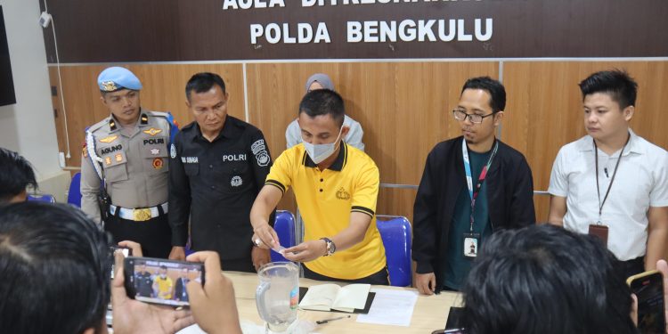 Langkah Tegas Penegakan Hukum, Polda Bengkulu Musnahkan Barang Bukti Narkotika
