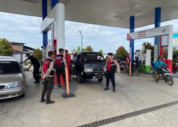 Satuan Samapta Polres Rejang Lebong Laksanakan Patroli dan Monitoring Ketersediaan BBM di SPBU