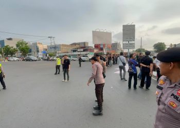 Polresta Bengkulu Kawal Aksi Simbolik BEM SI di Simpang Lima, Berlangsung Aman dan Kondusif