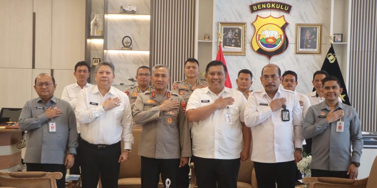 Kapolda Bengkulu Terima Silaturahmi Sesmenko Bidang Hukum, HAM, Imigrasi dan Pemasyarakatan RI