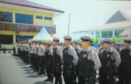 Ratusan Personil Polisi Apel Gelar Pasukan Pengamanan Aksi Damai