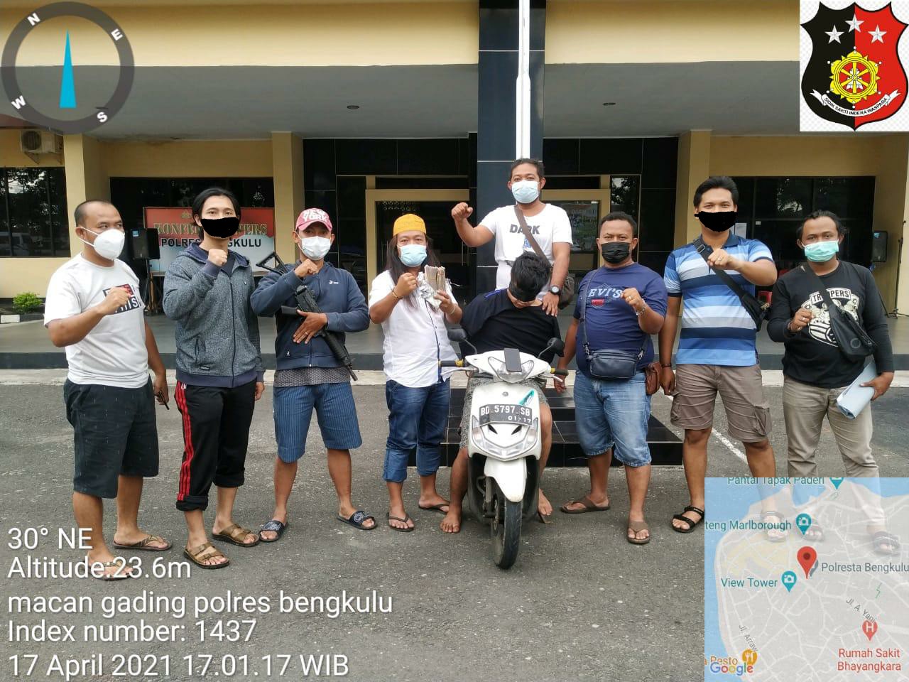 Bobol Indomaret, Warga Kepahiang dan BB Uang Puluhan Juta Diamankan Tim Macan Gading Polres Bengkulu