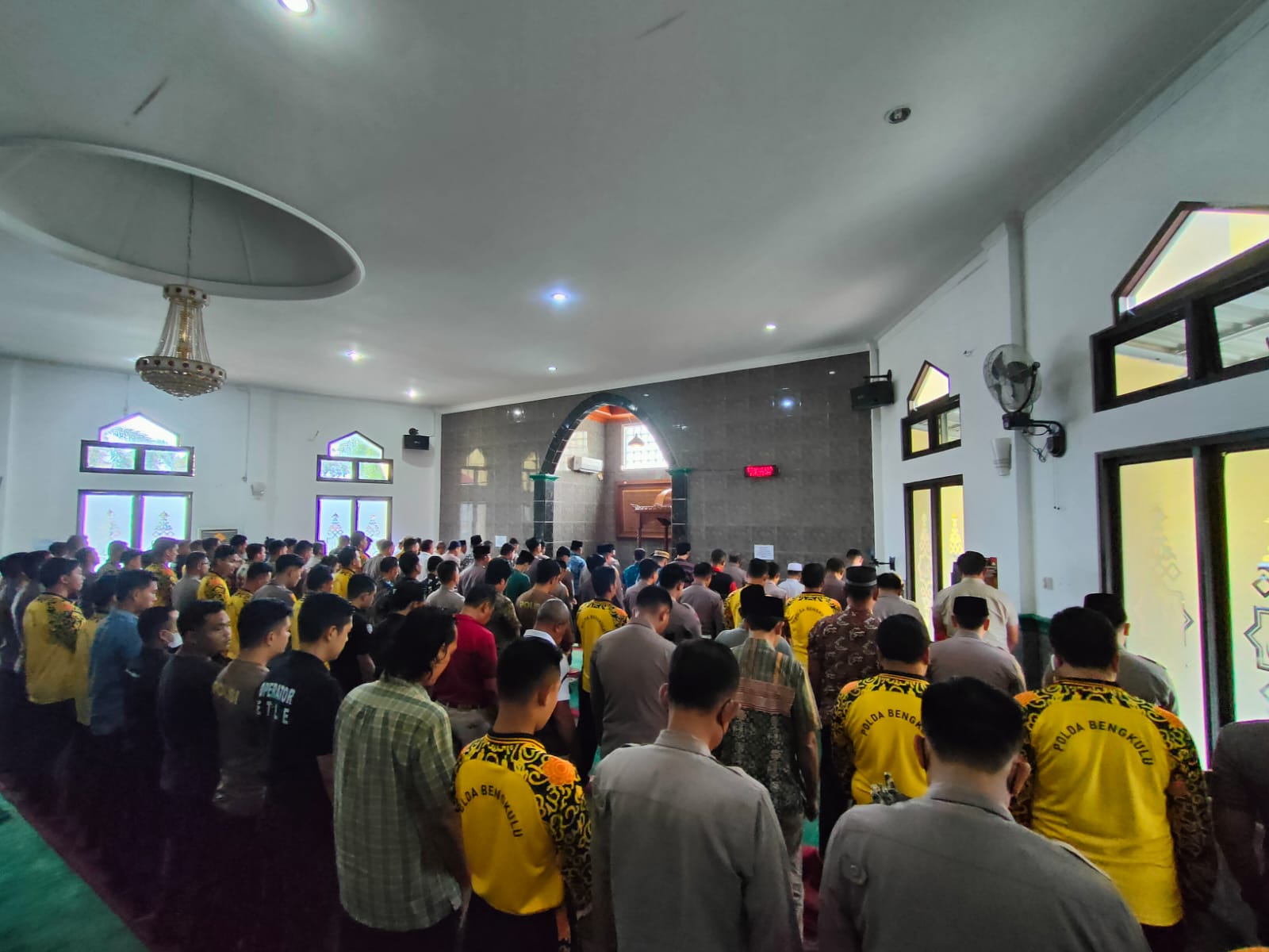 Pray For Cianjur, Polda Bengkulu Gelar Sholat Gaib Berjamaah