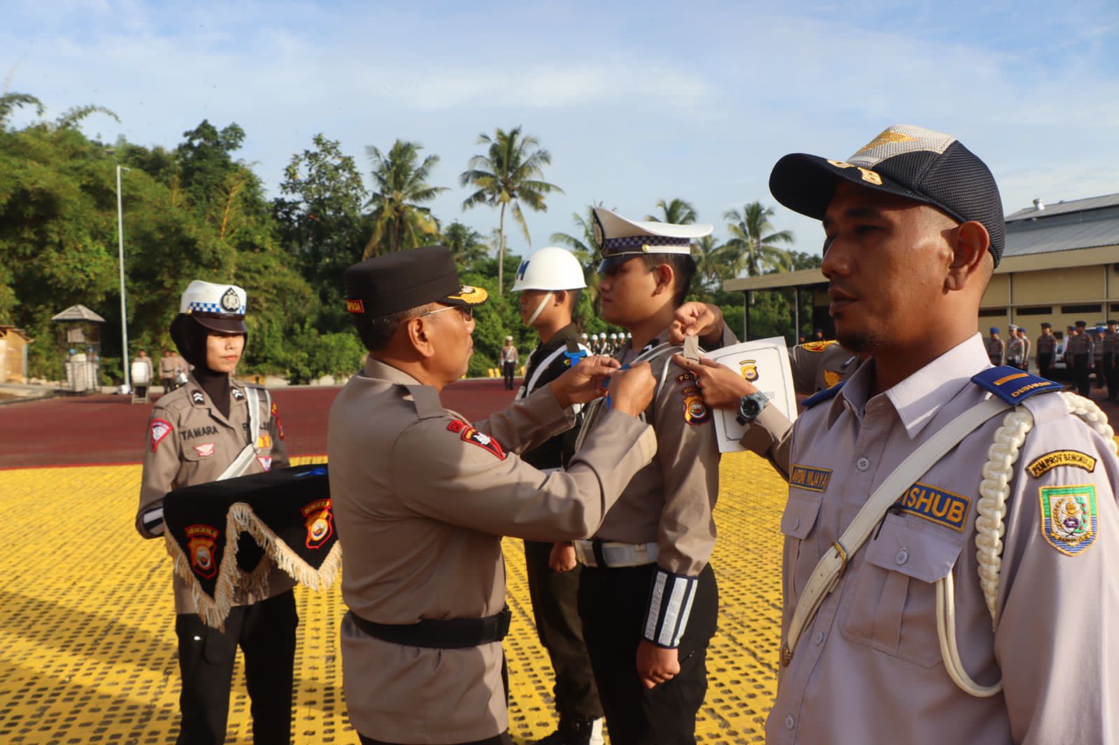 Wakapolda Bengkulu Pimpin Apel Gelar Pasukan Ops Keselamatan Nala I Tahun 2023