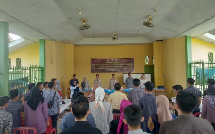 Personil Polsek hadiri Pleno terbuka Rekapitulasi DPSHP Kecamatan Air Besi