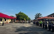 Kapolres Bengkulu Selatan  pimpin langsung Apel Persiapan Pengamanan Pilkades Serentak 2023
