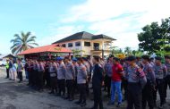 Polres BS Kerahkan Personil Pengamanan Tes Tertulis Pilkades Kecamatan Kedurang