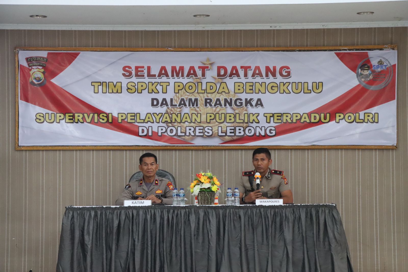 SPKT Polda Bengkulu Laksanakan Supervisi Pelayanan Publik Terpadu di Polres Lebong