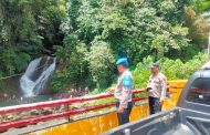 Polsek Pino Pantau Wisatawan di Air Terjun Gluguran ulu Manna