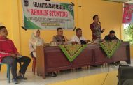 Bhabinkamtibmas Polsek Padang Jaya Menghadiri Giat Rembuk Stunting di Desa Talang Tua