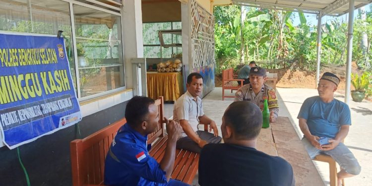 Ada saja cara Kapolsek dan Bhabin Polri mengetahui Keluhan warga binaannya, Polsek Manna Adakan Minggu Kasih