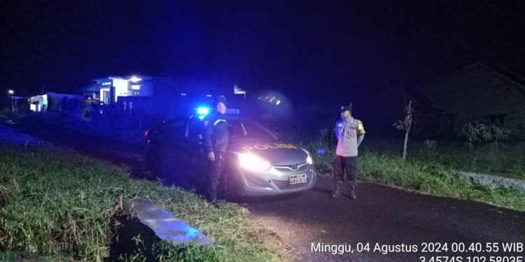 Cegah Kriminalitas, Polsek Selupu Rejang Tingkatkan Patroli Malam Hari