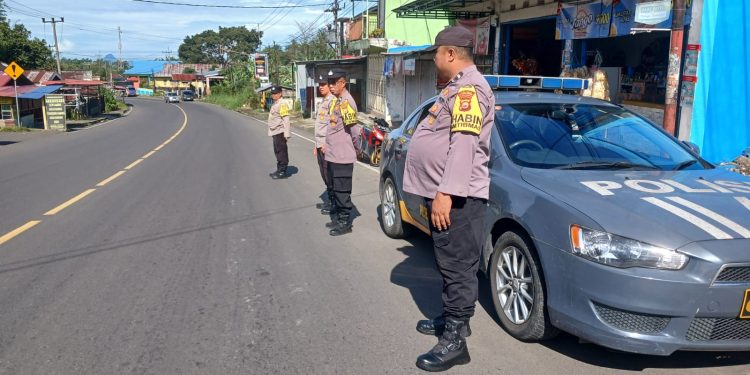 Cegah Bali, Polsek Selupu Gelar Patroli