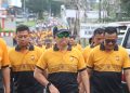 Wujudkan Semangat Sehat dan Soliditas Personel, Polda Bengkulu Gelar Jalan Sehat