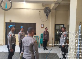 Kabid Propam Polda Bengkulu Lakukan Pengawasan Menyeluruh Kondisi Sel Tahanan