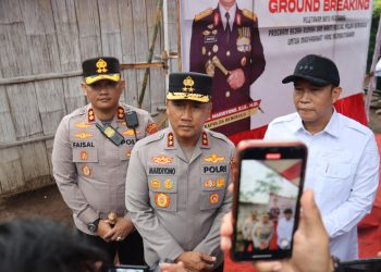 Kapolda Bengkulu Resmikan Ground Breaking Bedah Rumah ke-60 di Kepahiang