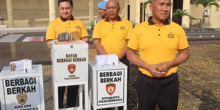 Kapolda Bengkulu Buka Kotak Sedekah SRIDURI, Himpun Rp16,6 Juta Selama 4 Hari