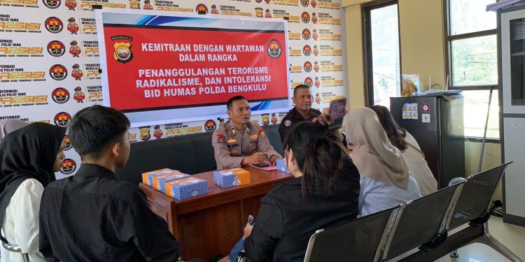 Polda Bengkulu Perkuat Sinergi dengan Wartawan untuk Tangkal Radikalisme dan Intoleransi