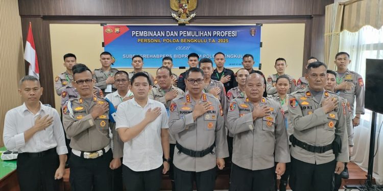 Bidpropam Polda Bengkulu Gelar Pembinaan Pemulihan Profesi untuk 23 Personel: Wujud Pembinaan dan Perbaikan Internal Polri