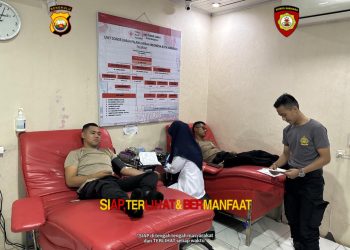 Aksi Kemanusiaan Direktorat Samapta Polda Bengkulu, Donor Darah untuk Masyarakat