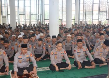 Melalui Binrohtal Zoom Meeting, Polda Bengkulu Bangun Karakter Spiritual Anggota