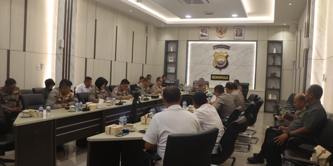 Wakapolda Bengkulu Ikuti Zoom Grand Entry Meeting Pemeriksaan Laporan Keuangan Polri TA 2025