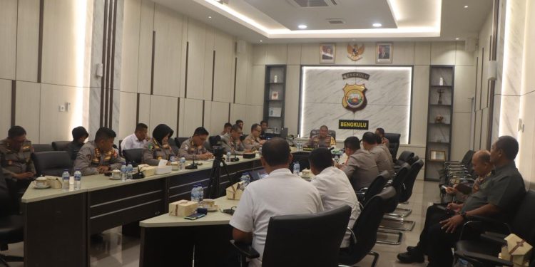 Wakapolda Bengkulu Ikuti Zoom Grand Entry Meeting Pemeriksaan Laporan Keuangan Polri TA 2025