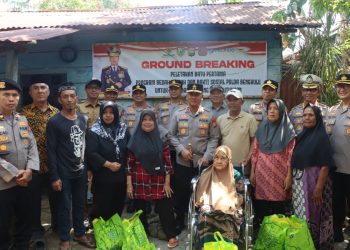 Kapolda Bengkulu Letakkan Batu Pertama Bedah Rumah ke-72, Wujud Nyata Kepedulian untuk Warga