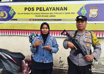 Polsek Sindang Kelingi Laksanakan Pengawalan Pengendara Motor di Jalur Curup–Lubuklinggau
