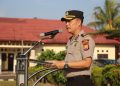 Wakapolres Kepahiang Pimpin Apel Pagi, Tekankan Disiplin Personel dan Kepedulian Lingkungan