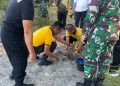 Polres Mukomuko Bersama Kodim 0428/Mukomuko Laksanakan Kegiatan Raden Inten Asri di Pantai Pandan Wangi