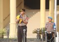Apel Pagi Gabungan, Karo Ops Polda Bengkulu Tekankan Disiplin Personel dan Sosialisasi Layanan Polisi 110