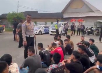 Meresahkan Masyarakat, Polresta Bengkulu Tertibkan 40 Kendaraan Knalpot Brong dan Balap Liar