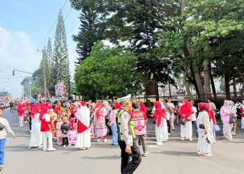 Polres Kepahiang Amankan Karnaval TK dan PAUD, Pastikan Semarak HUT ke-81 RI Berjalan Kondusif