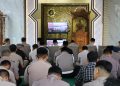Tingkatkan Integritas dan Akhlak Personel, Kapolda Bengkulu Ikuti Binrohtal Virtual Bersama Jajaran