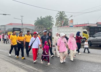 Kapolres Mukomuko Hadiri Jalan Sehat Semarak Merah Putih, Pererat Kebersamaan dan Semangat Nasionalisme