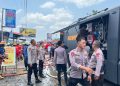 Kebakaran Ruko di Jalan Irian Bengkulu, Satbrimob dan Damkar Bergerak Padamkan Api