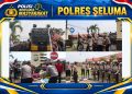 Uji Kesiapan Hadapi Eskalasi Unjuk Rasa, Polres Seluma Gelar Simulasi Sispamkota