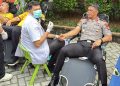 HUT Humas Polri ke-75, Polda Bengkulu Gelar Donor Darah dengan Melibatkan Sekitar 300 Pendonor