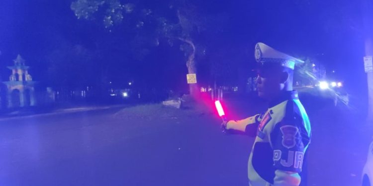 Patroli Blue Light, Upaya Ditlantas Polda Bengkulu Ciptakan Malam yang Aman dan Kondusif